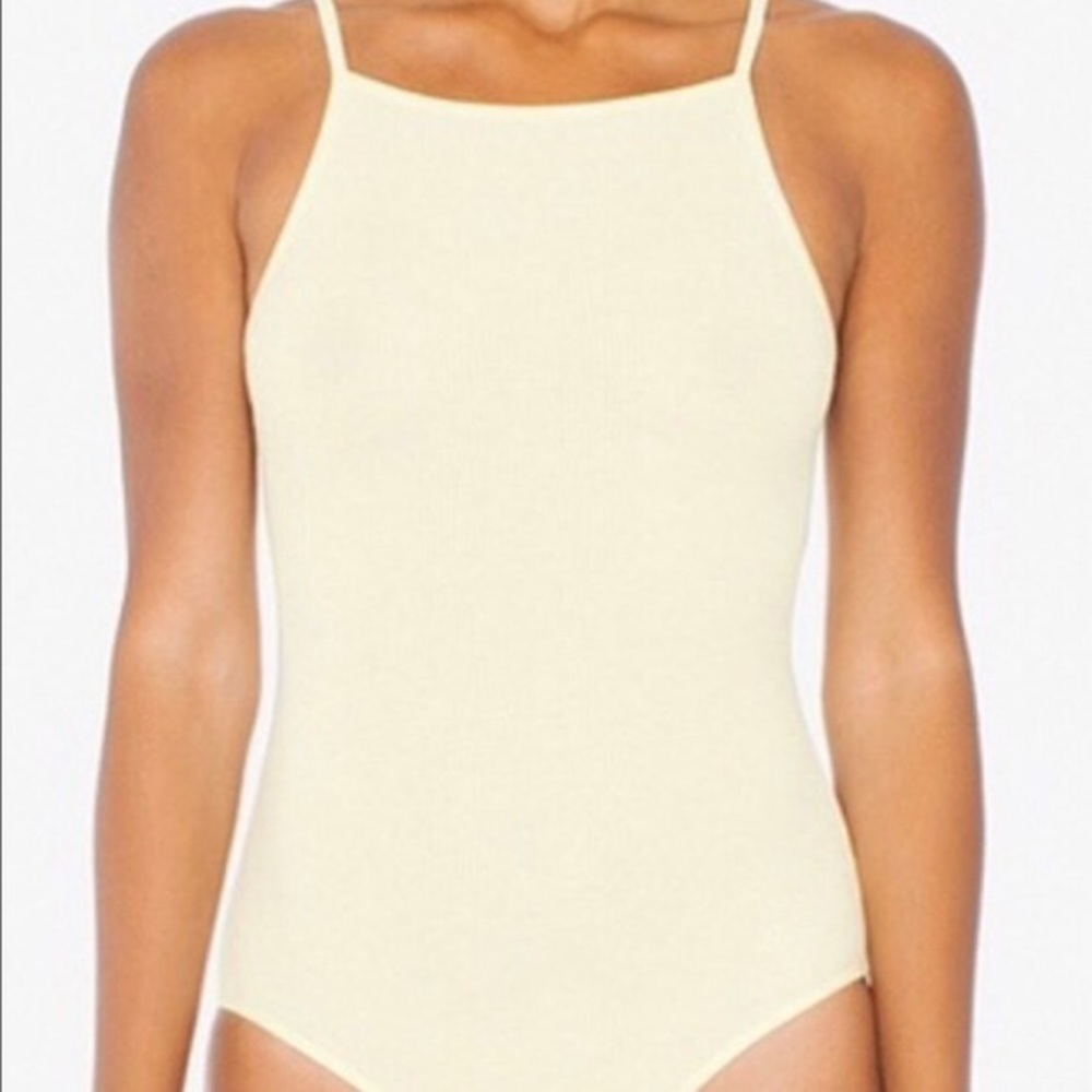American Apparel Yellow Bodysuit